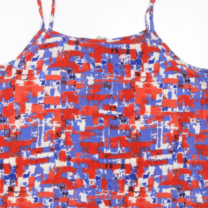 Womens UK Size 20 Peacocks Blue Camisole Blouse