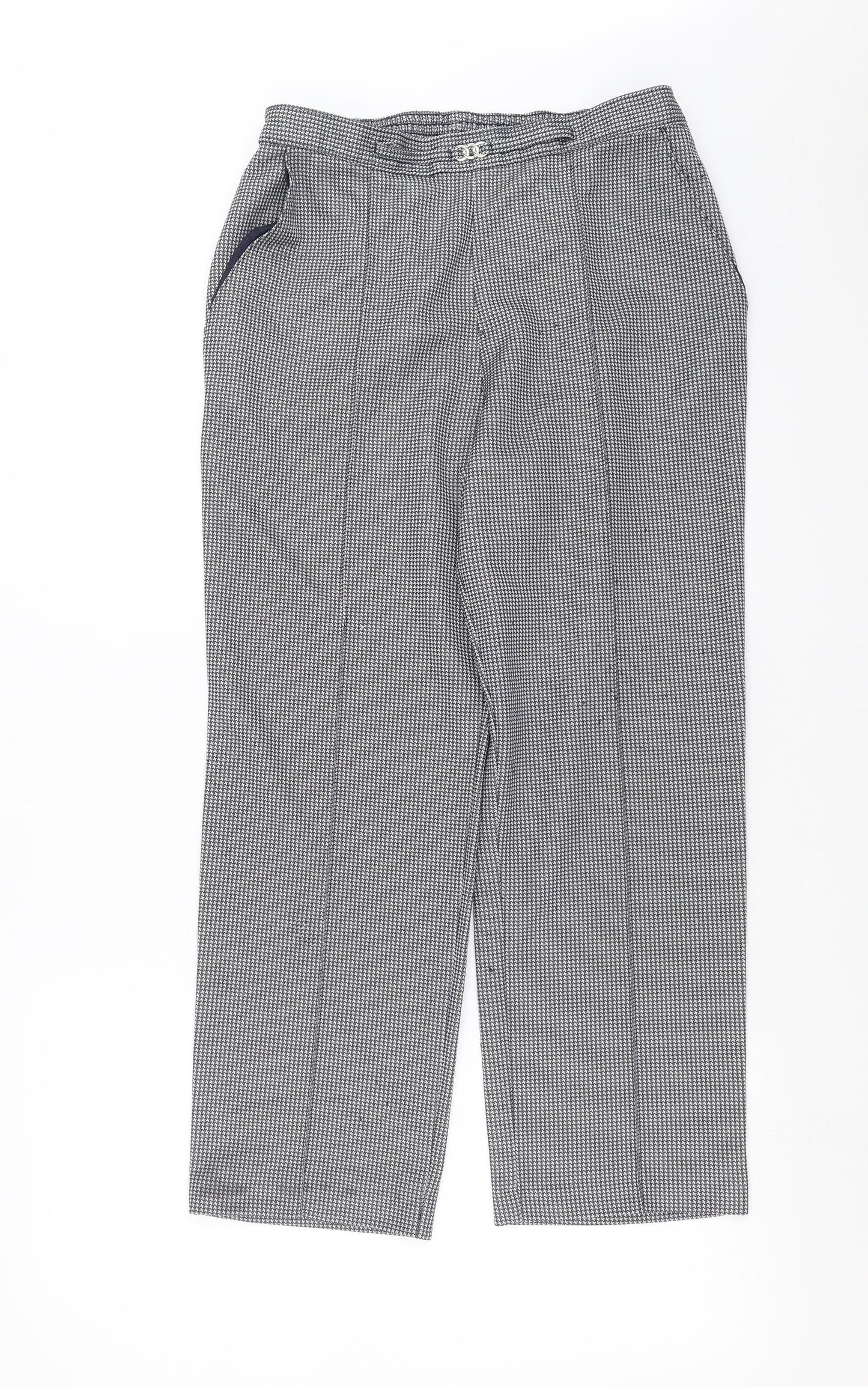 Womens UK Size 14 Marks and Spencer Regular Fit  Blue Trousers