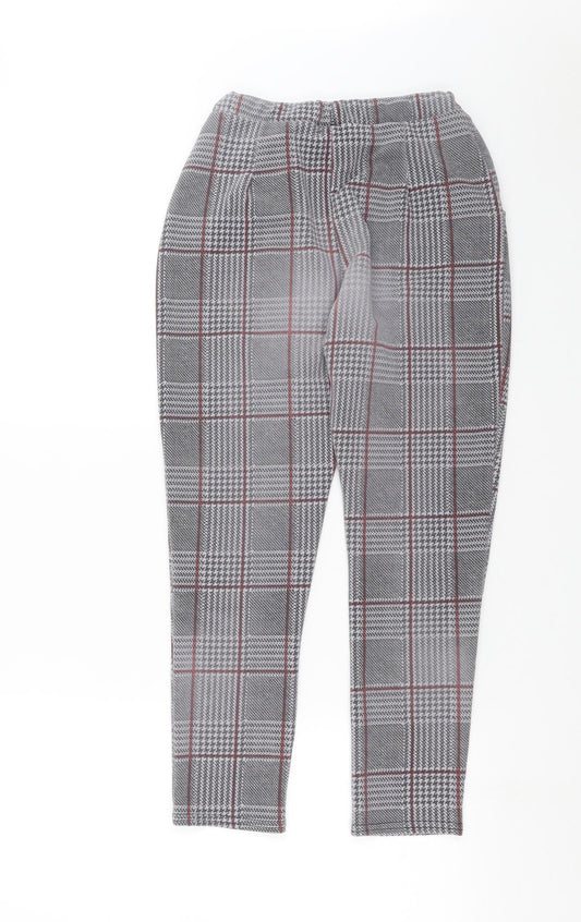 Womens UK Size 10 Boohoo Slim Fit  Grey Trousers