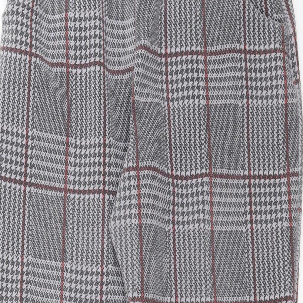 Womens UK Size 10 Boohoo Slim Fit  Grey Trousers