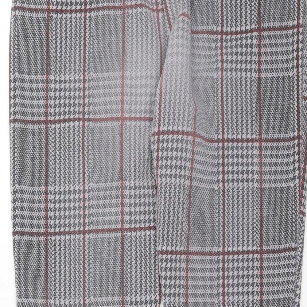 Womens UK Size 10 Boohoo Slim Fit  Grey Trousers