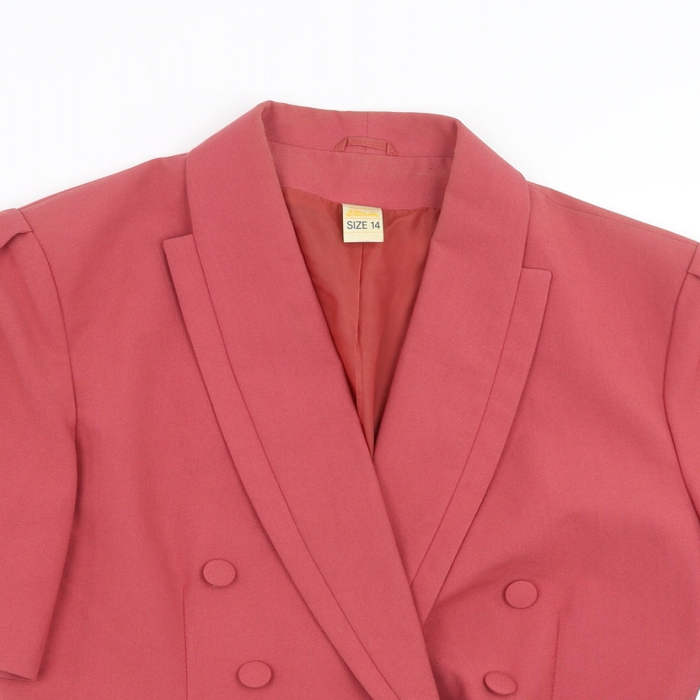 Etam Womens Pink   Jacket Suit Jacket Size 14