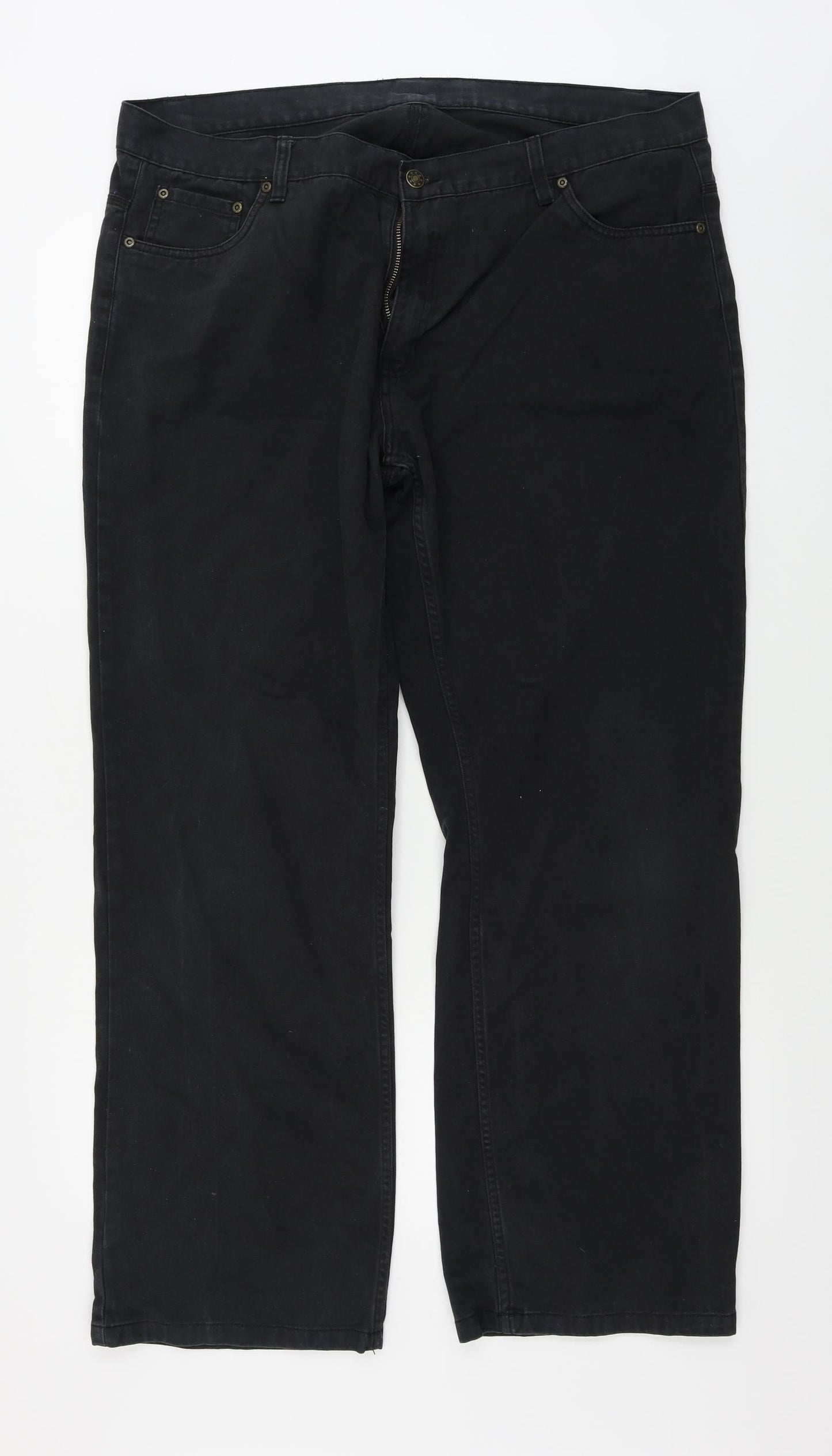 M&Co Womens Black   Straight Jeans Size 40 in L31 in