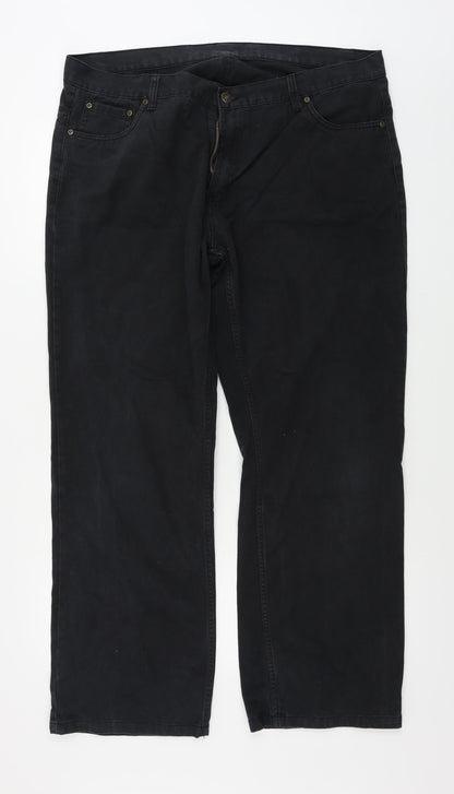 M&Co Womens Black   Straight Jeans Size 40 in L31 in