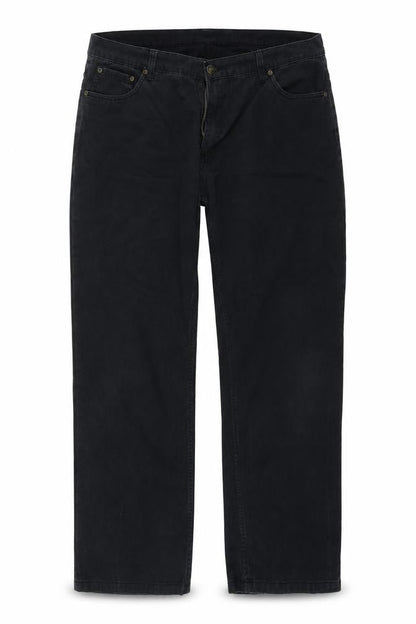 Womens UK Size 40 in M&Co Regular Fit Straight Black Jeans