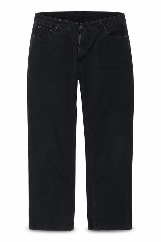 Womens UK Size 40 in M&Co Regular Fit Straight Black Jeans