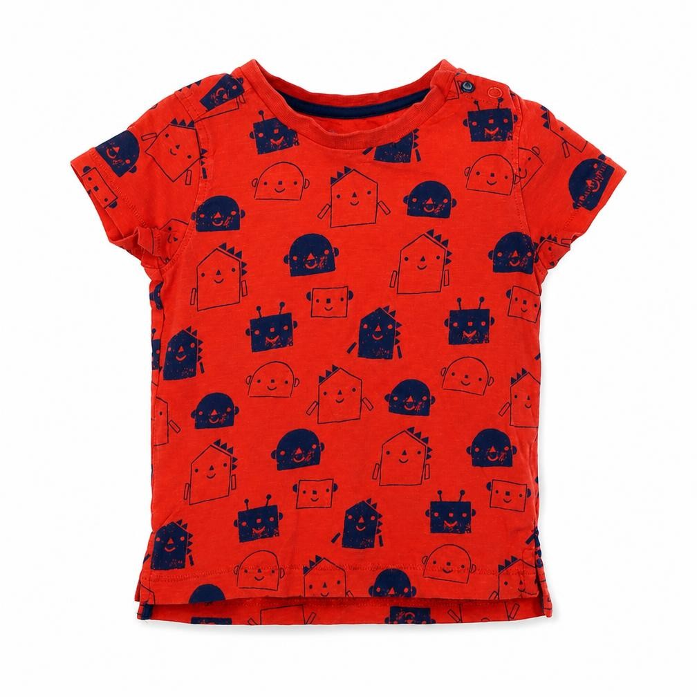 Mothercare  Boys Red   Basic T-Shirt Size 12-18 Months