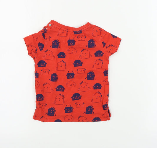Mothercare  Boys Red   Basic T-Shirt Size 12-18 Months