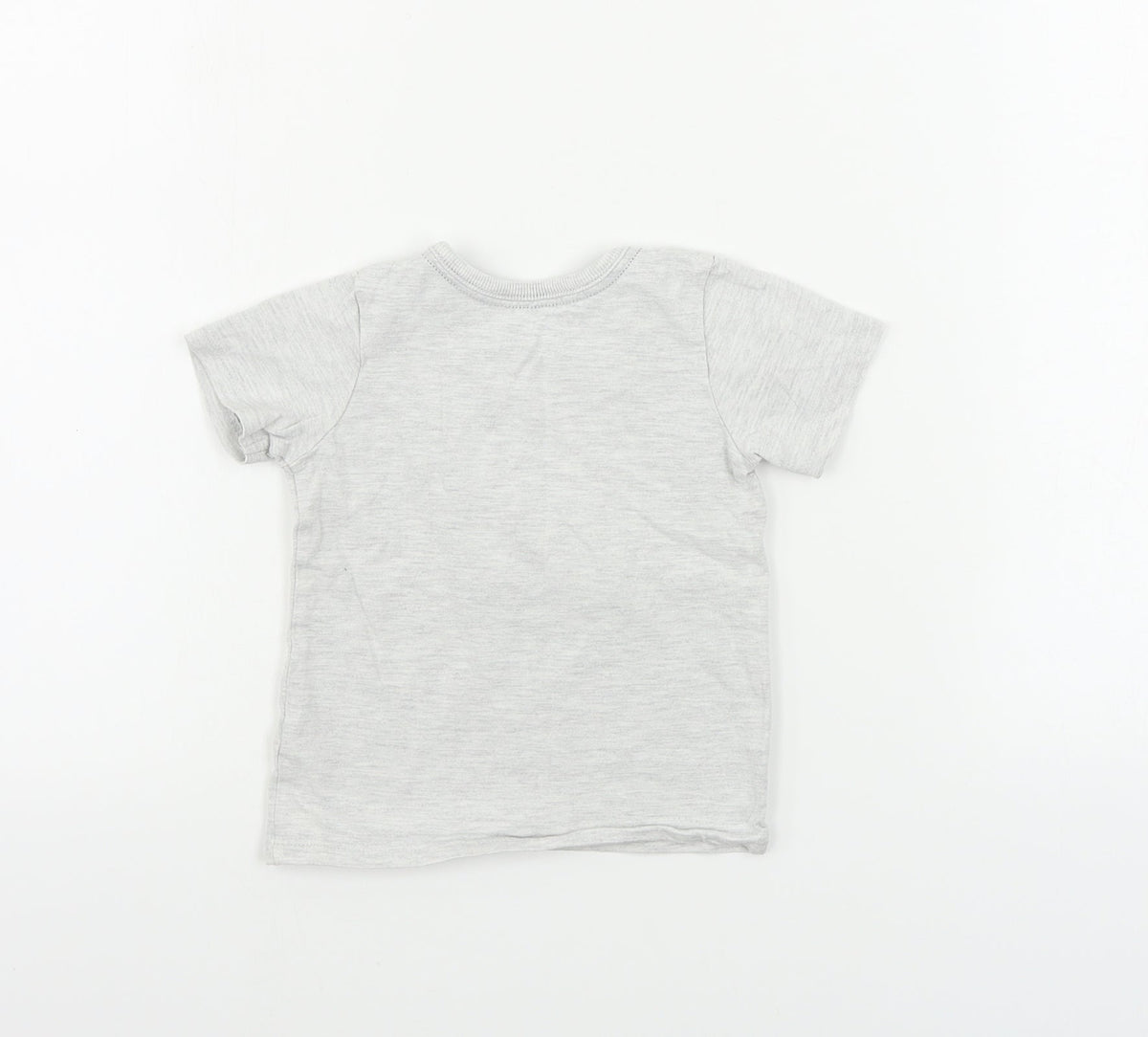 George Boys Grey   Basic T-Shirt Size 12-18 Months  - Dinosaur print