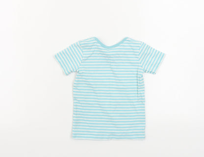George  Boys Blue Striped  Basic Blouse Size 12-18 Months