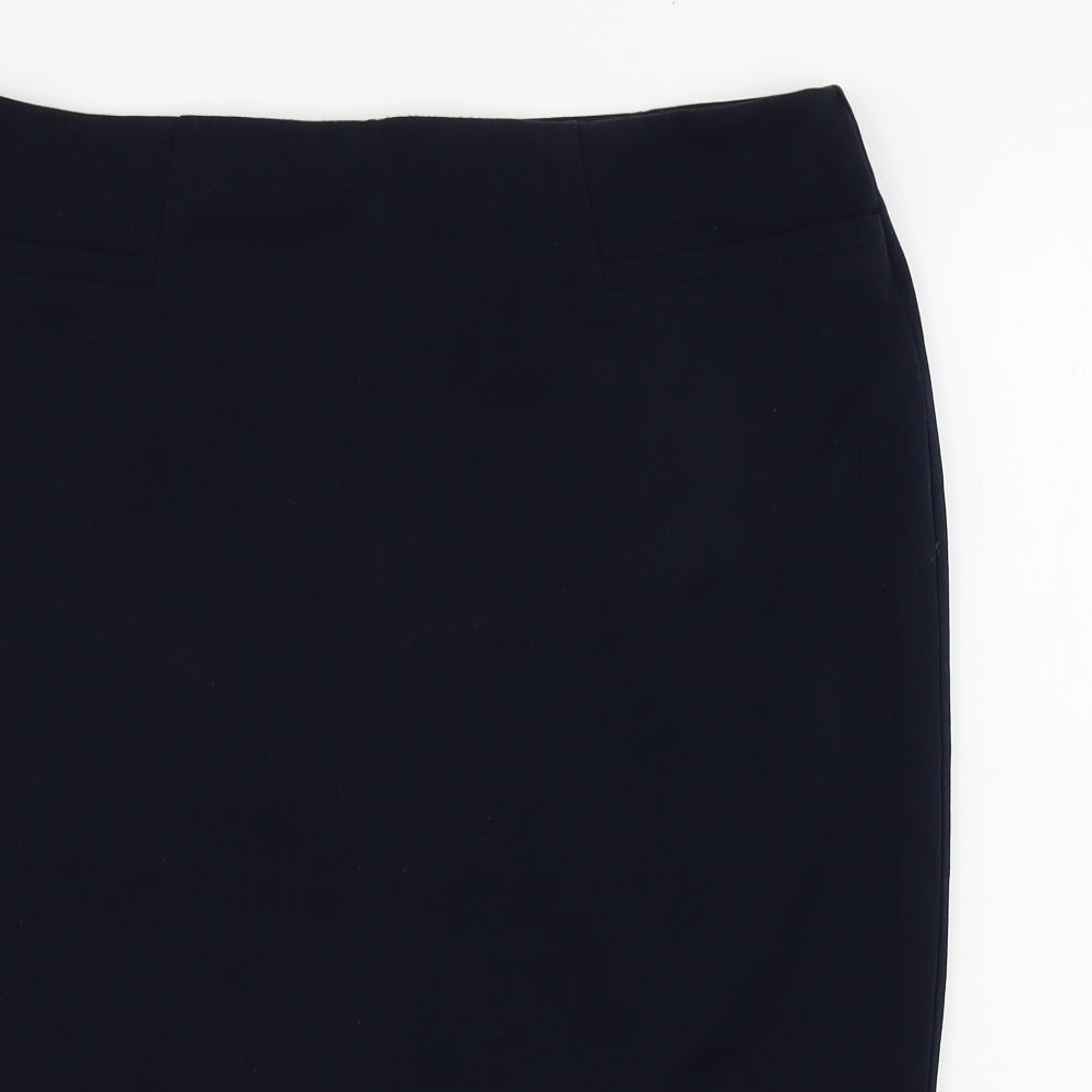Marks and Spencer  Womens Blue   Bandage Skirt Size 34 in