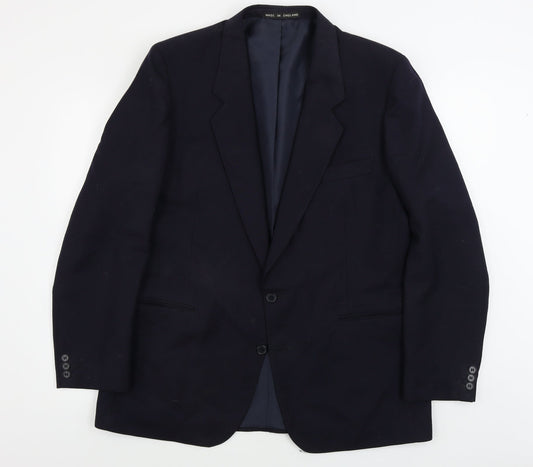 Mens UK Size 44 Preworn Regular Blue Suit Jacket