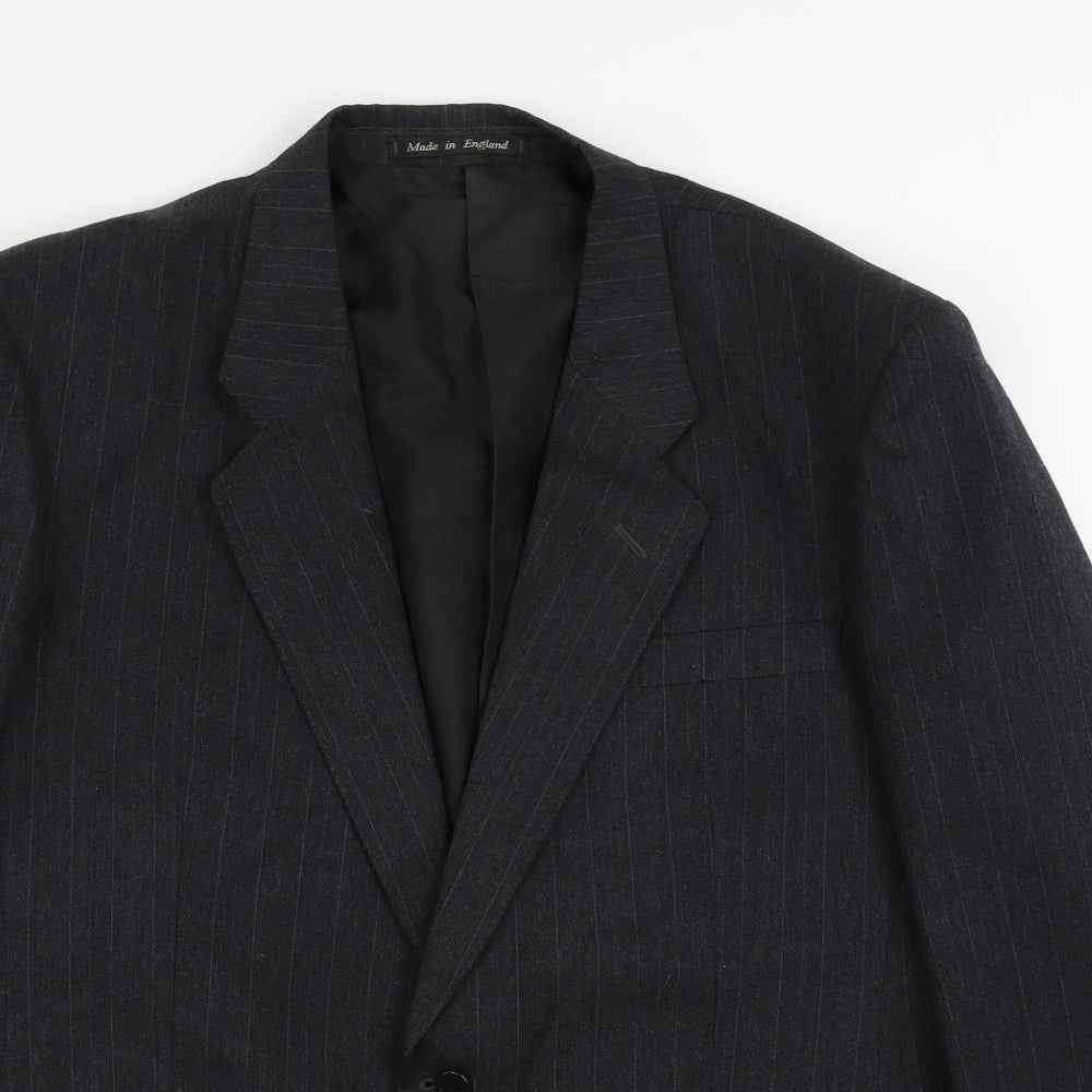 Mens UK Size 44 Preworn Regular Grey Suit Jacket
