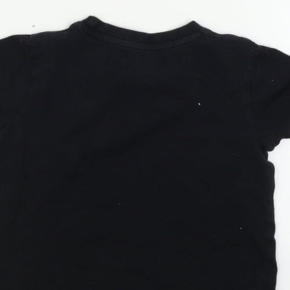 Pep&co      Boys Black   Basic T-Shirt Size 3-4 Years