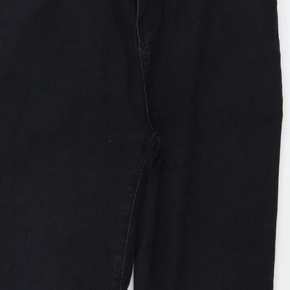 Denim & Co. Womens Black   Skinny Jeans Size 14 L24 in