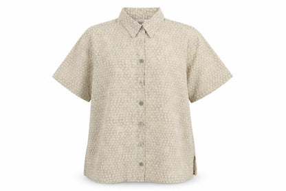Womens UK Size 10 Marks and Spencer Beige Basic Button-Up