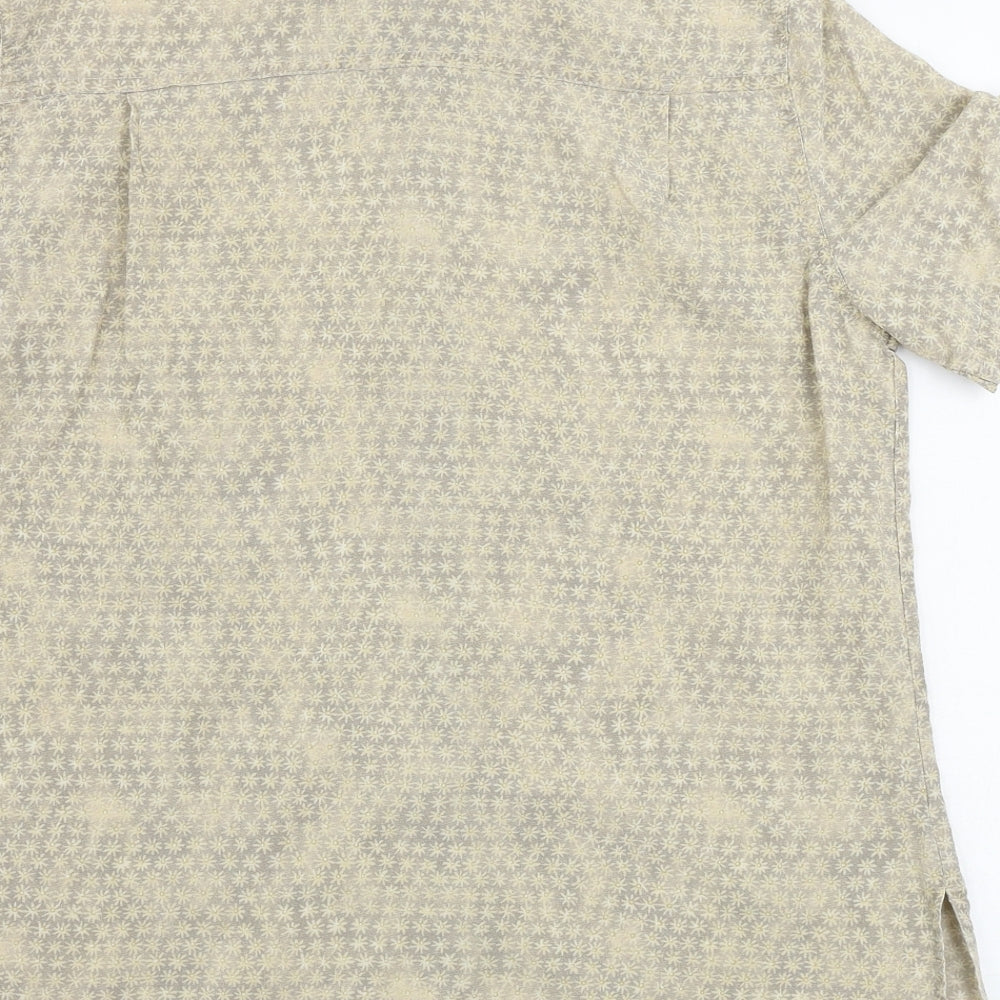 Womens UK Size 10 Marks and Spencer Beige Basic Button-Up