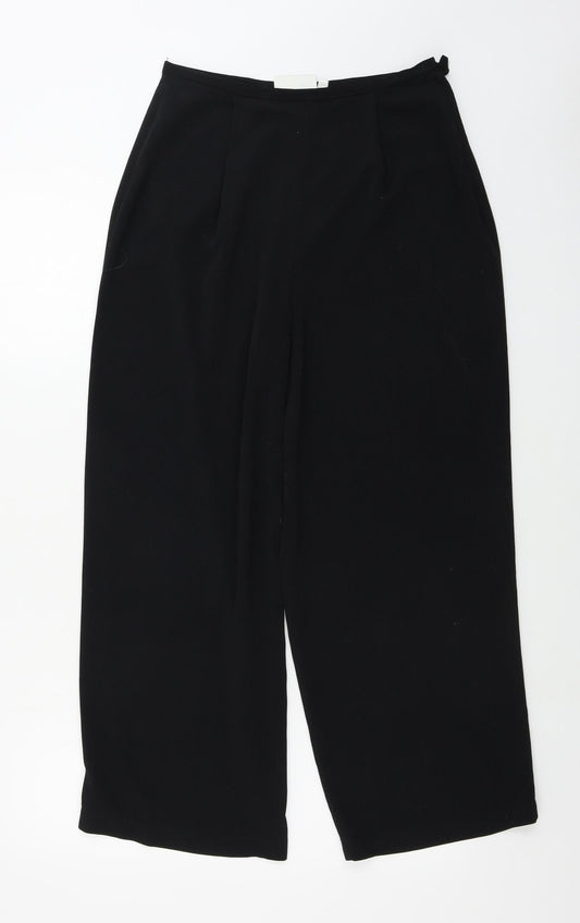 Womens UK Size 12 BHS Regular Fit  Black Trousers