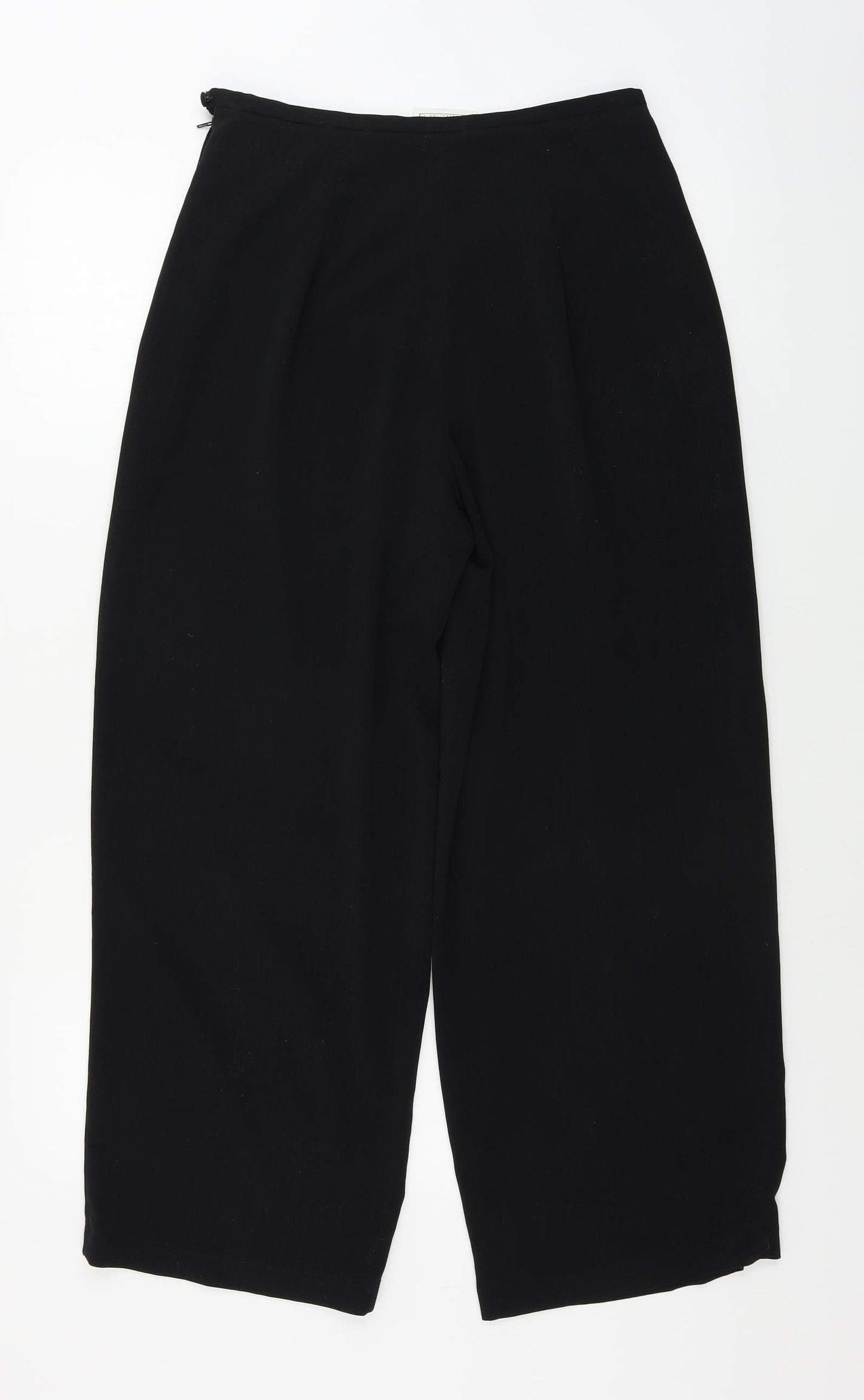Womens UK Size 12 BHS Regular Fit  Black Trousers