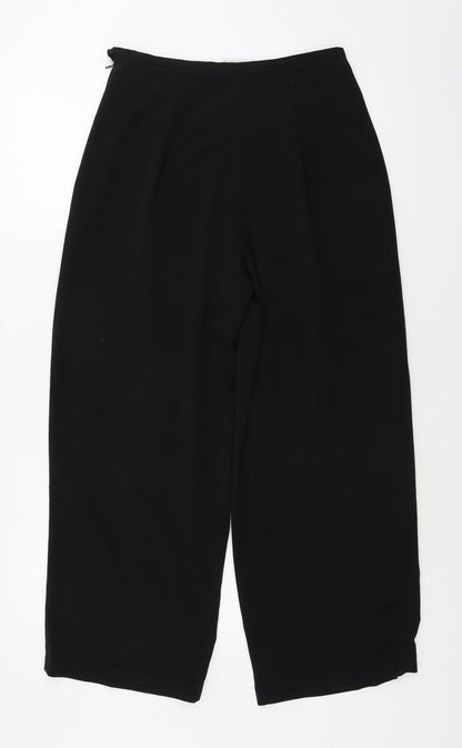 Womens UK Size 12 BHS Regular Fit  Black Trousers
