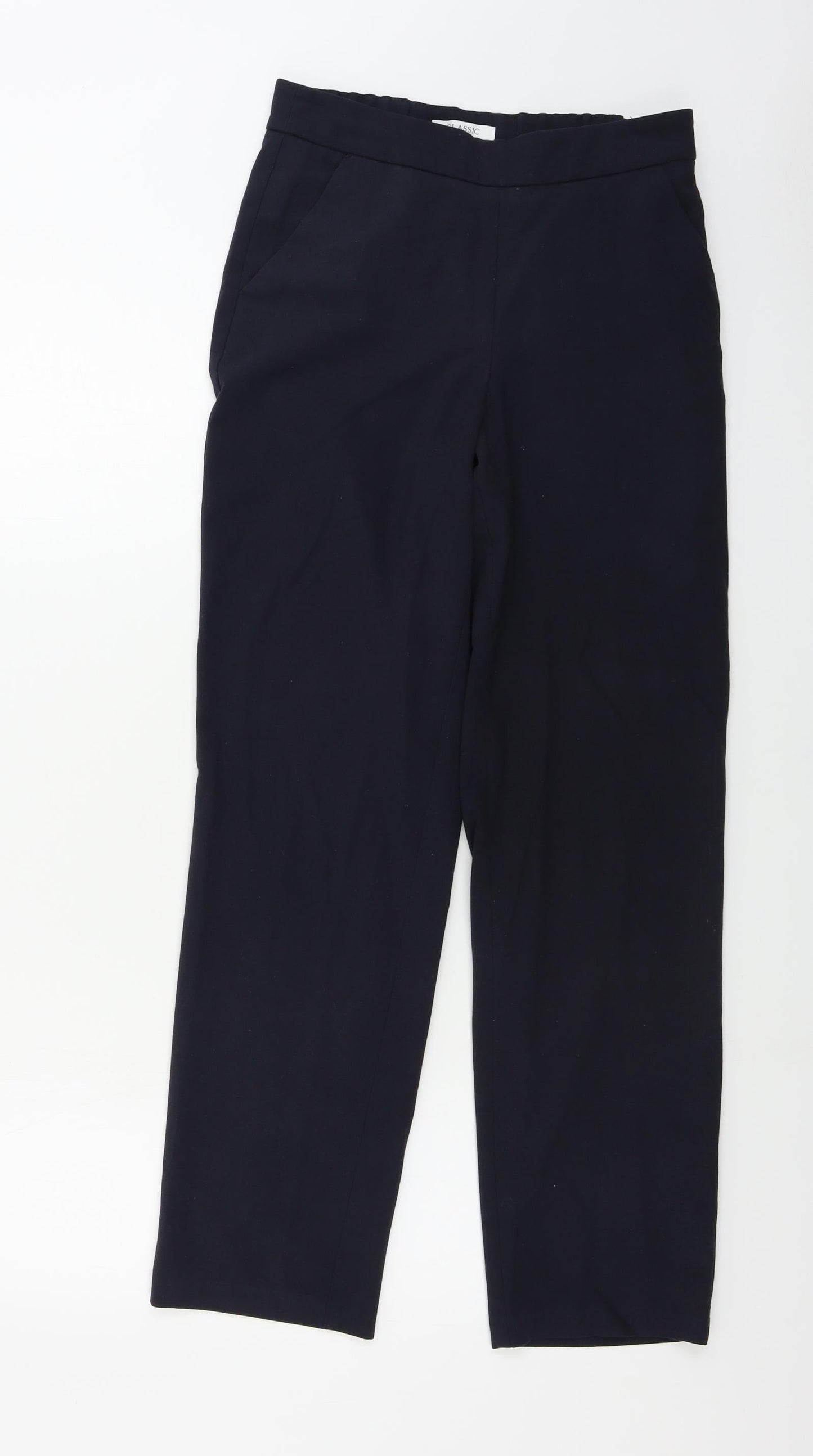 Womens UK Size 6 Marks and Spencer Regular Fit  Blue Trousers