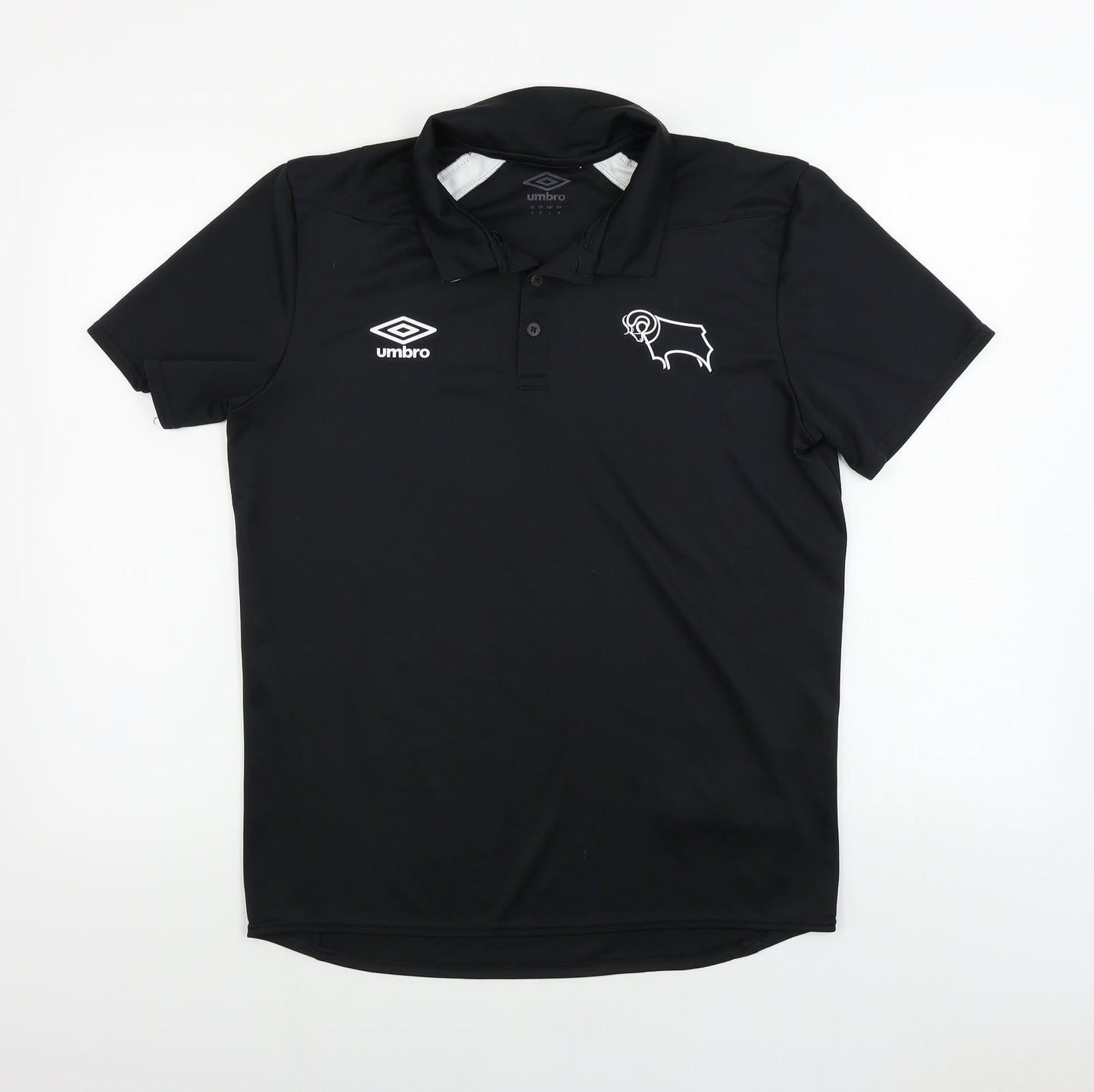 derby county  Mens Black    Polo Size M