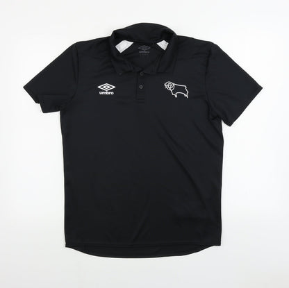 derby county  Mens Black    Polo Size M