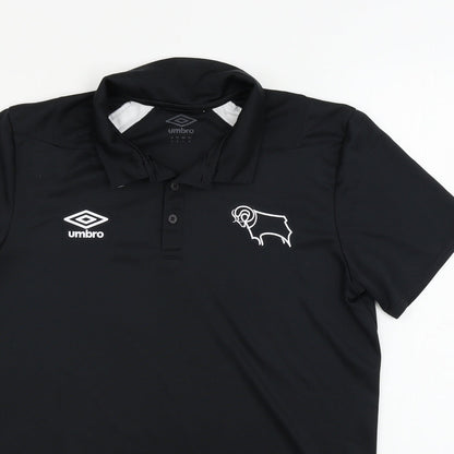 derby county  Mens Black    Polo Size M