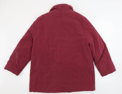 Preworn  Womens Purple   Jacket Coat Size 16