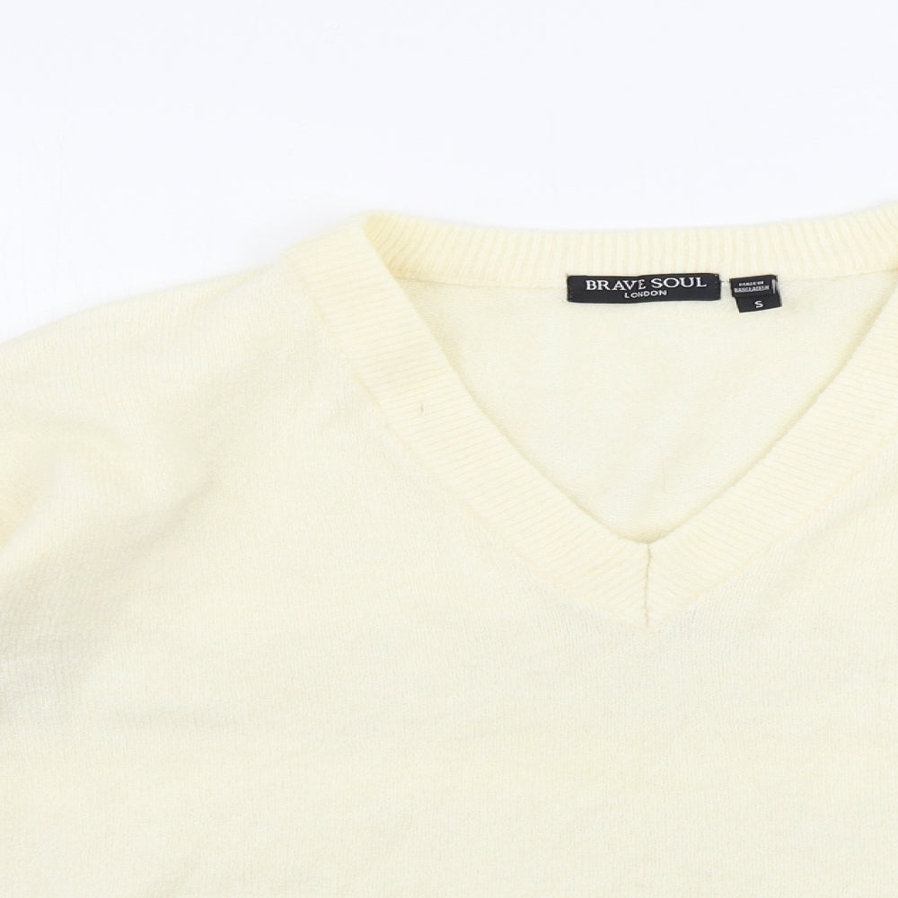 Brave Soul  Womens Beige   Pullover Jumper Size S