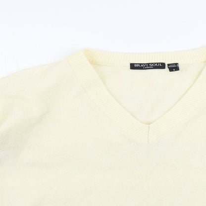 Brave Soul  Womens Beige   Pullover Jumper Size S