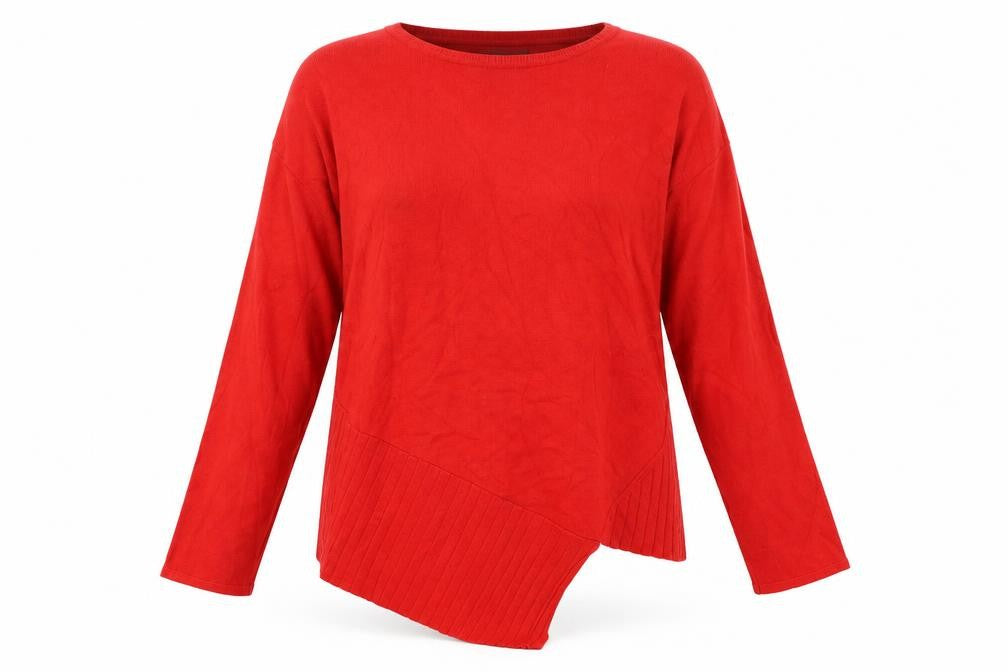 Bonmarché Womens Red Pullover Jumper Size 12