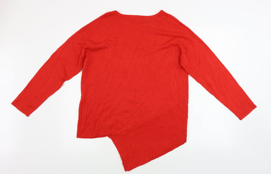 Womens UK Size 12 Bonmarché Red Pullover Jumper