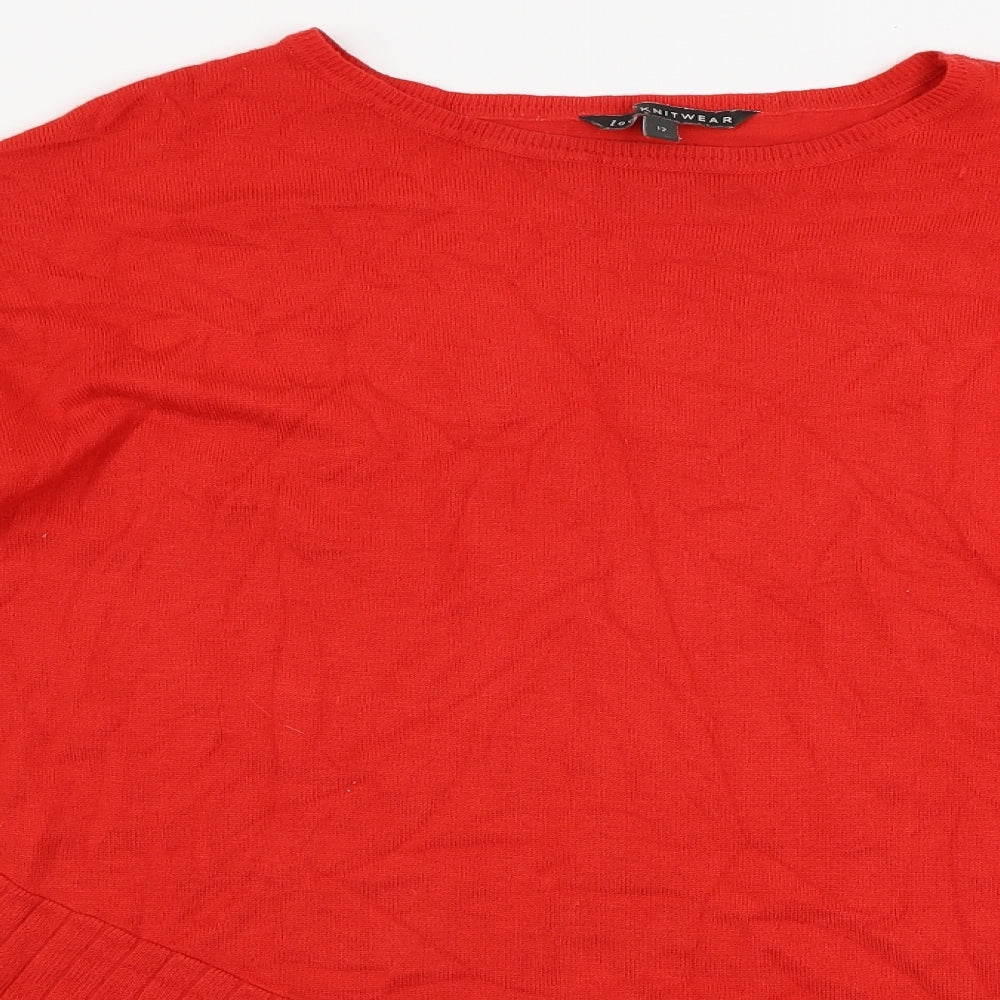 Womens UK Size 12 Bonmarché Red Pullover Jumper