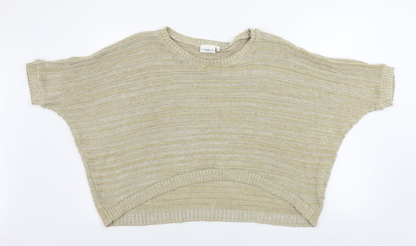 Womens UK Size 12 New Look Beige Pullover Jumper