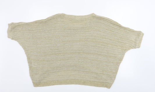 Womens UK Size 12 New Look Beige Pullover Jumper
