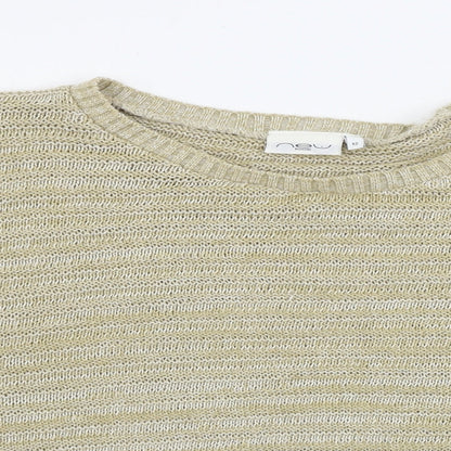 Womens UK Size 12 New Look Beige Pullover Jumper