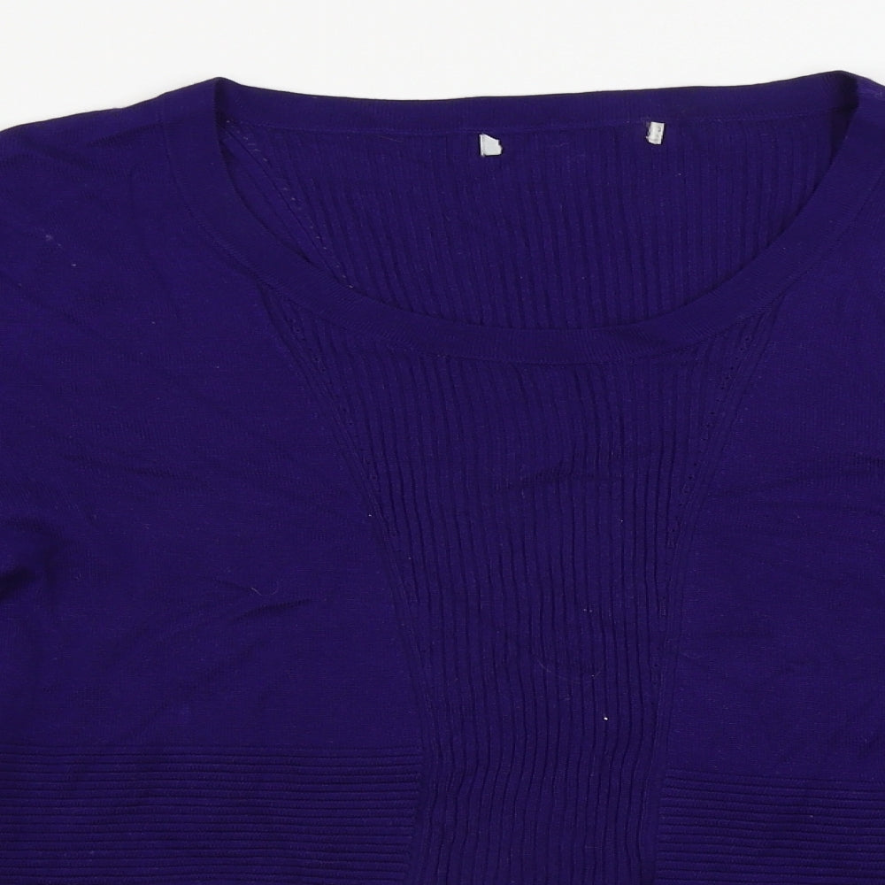 Womens UK Size 14 Per Una Purple Pullover Jumper