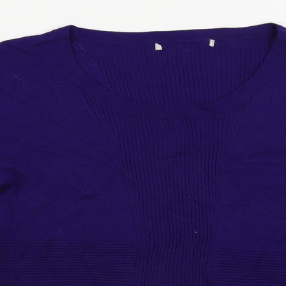 Womens UK Size 14 Per Una Purple Pullover Jumper