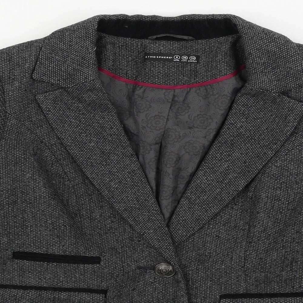 Atmosphere  Womens Grey   Jacket Blazer Size 8