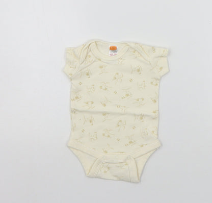 MINIMODE Baby Beige Geometric  Babygrow One-Piece Size Newborn