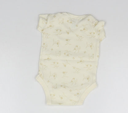 MINIMODE Baby Beige Geometric  Babygrow One-Piece Size Newborn