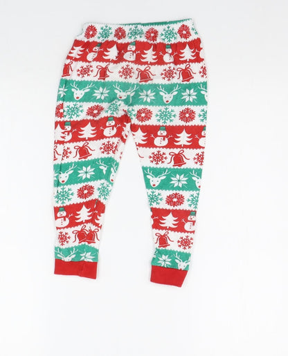 b&M Girls Green Geometric  Top Pyjama Pants Size 3-4 Years  - Elasticated Waist