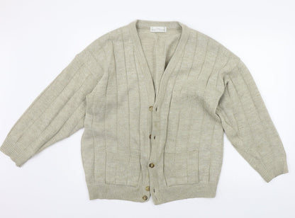 Womens UK Size M Marks and Spencer Beige Cardigan Jumper