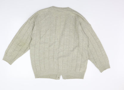 Womens UK Size M Marks and Spencer Beige Cardigan Jumper