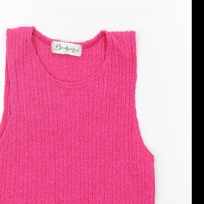 Berkertex Womens Pink   Basic Tank Size 14