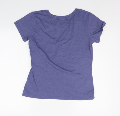 Womens UK Size M LOVE TO LOUNGE Blue Basic T-Shirt