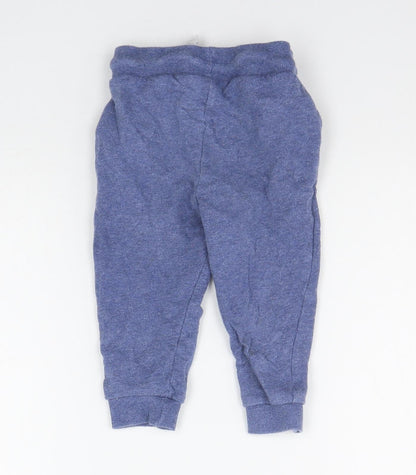 Mother Care Girls Blue   Jogger Trousers Size 12-18 Months