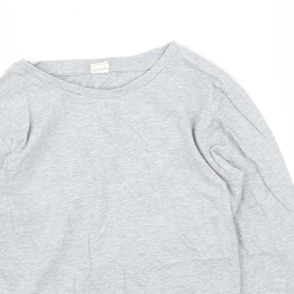 Popupshop Girls Grey   Basic T-Shirt Size 9 Years