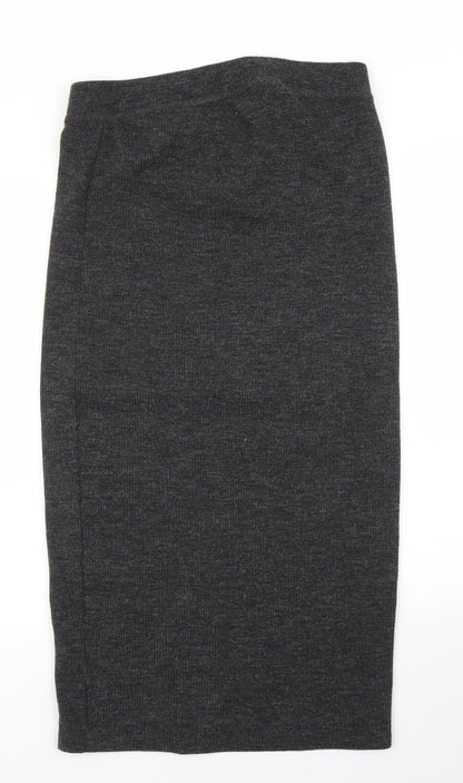 H&M Womens Grey   Straight & Pencil Skirt Size M